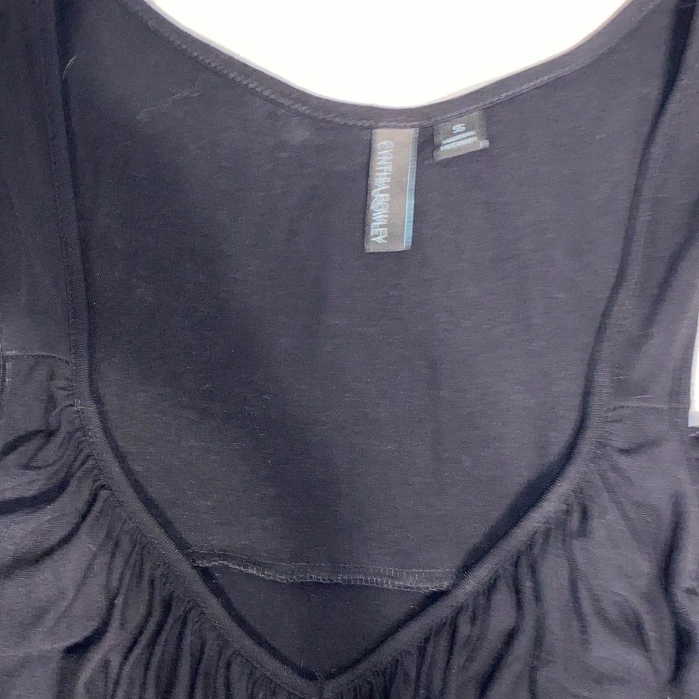 Cynthia Rowley Black Ruffle Dress - Picture 3 of 7